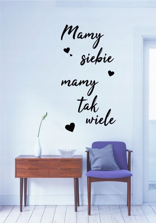 Naklejka samoprzylepna na ścianę cytat ścienny Marka CentrumNaklejek