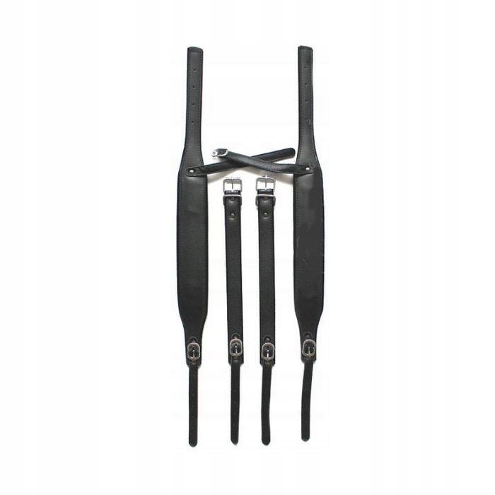 Kožené popruhy pro akordeon 96 120 basů velur