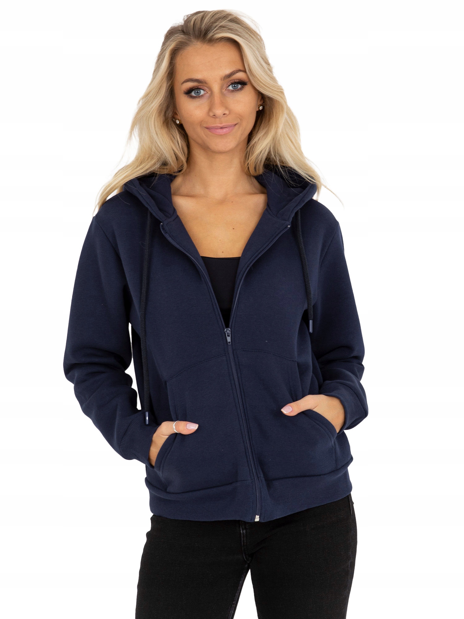 

Bluza Damska Dresowa Z Kapturem Basic S/m