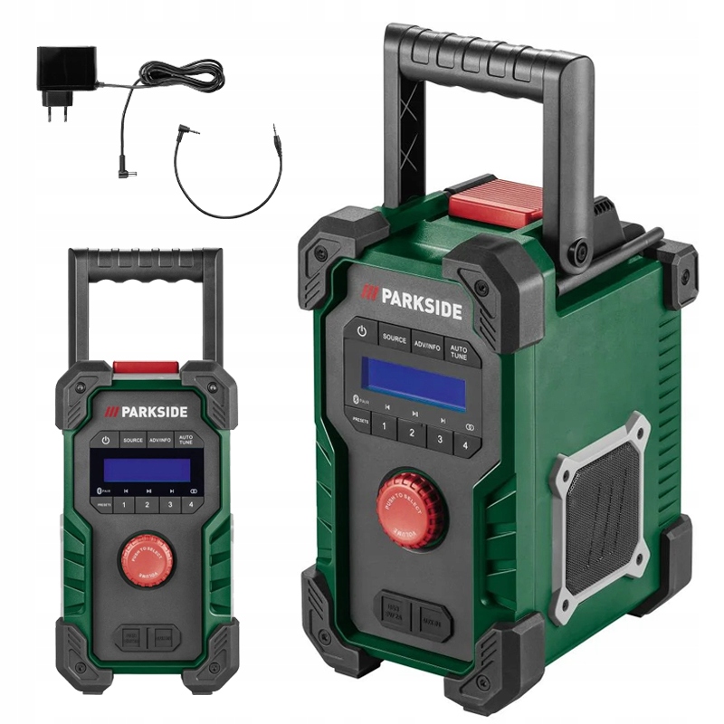 Akumulatorowe Radio Budowlane Parkside Pbr 10 A1 Bluetooth Dab Dab+ Fm