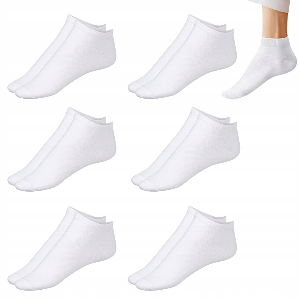 6x SKARPETY STOPKI SKARPETKI NISKIE BAMBUSOWE DAMSKIE WYSOKA JAKOŚĆ 39-42