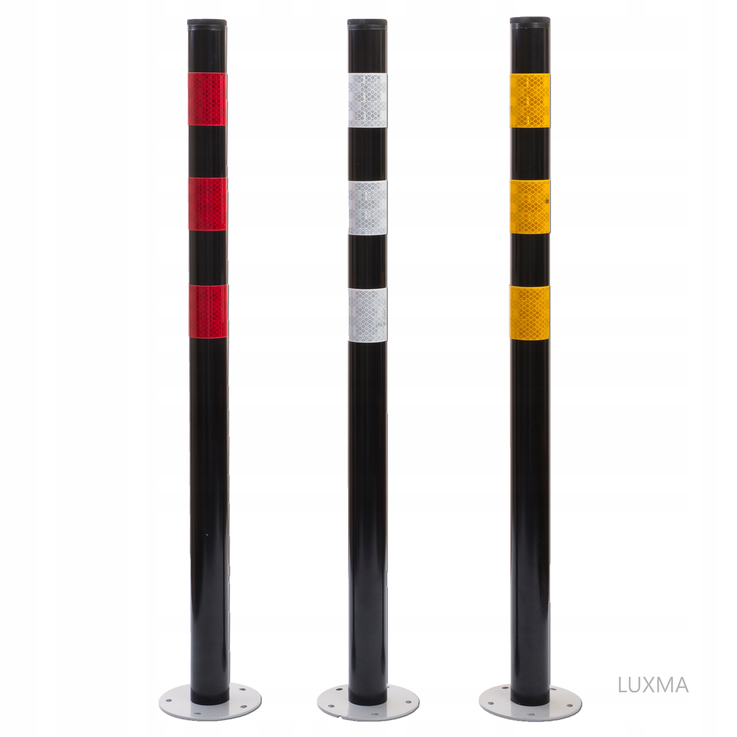 Słupek Parkingowy Drogowy Odblaskowy z Podstawą