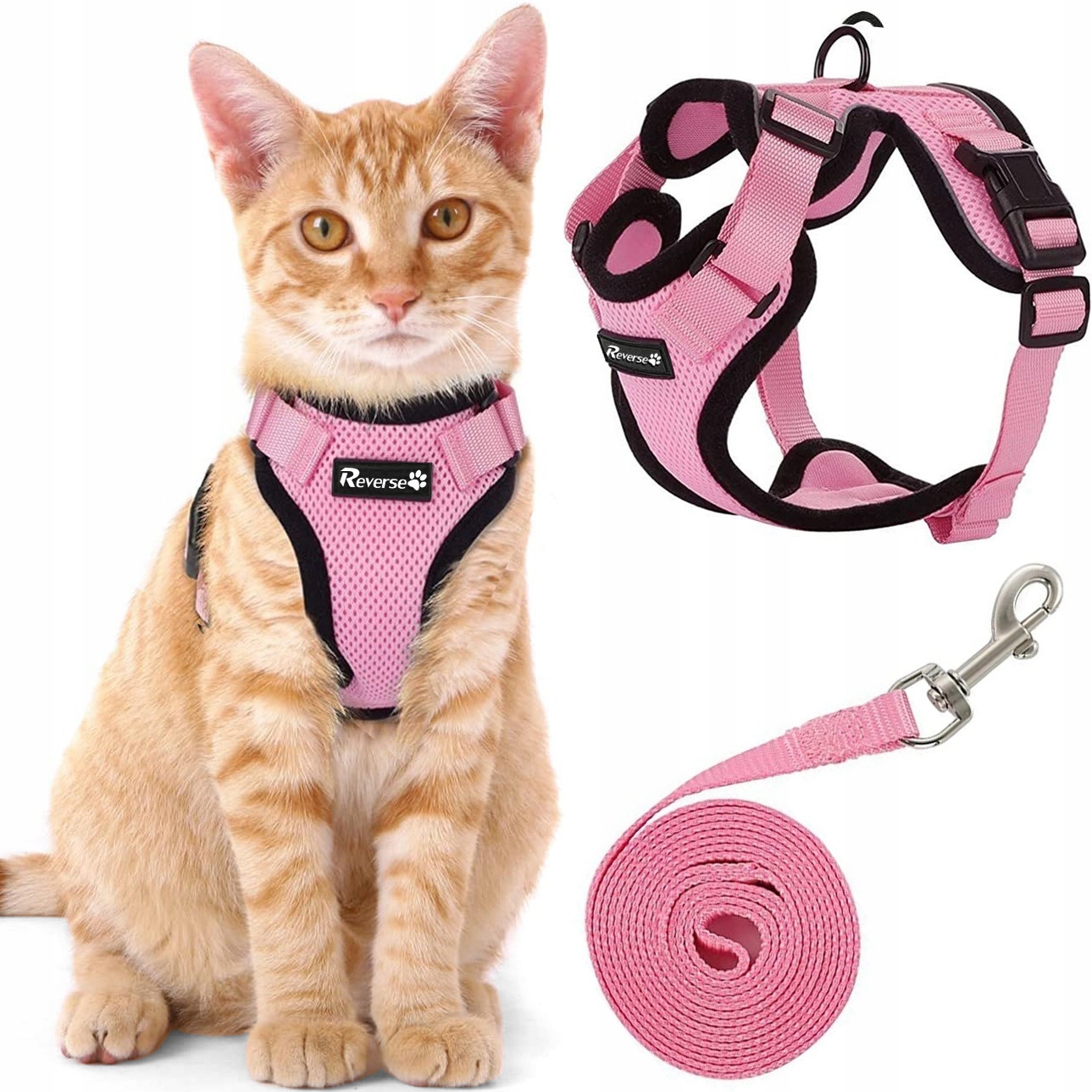 Profesionální Beztlakové Procházkové Popruhy Nastavitelné Pro Kočky Vodítko S