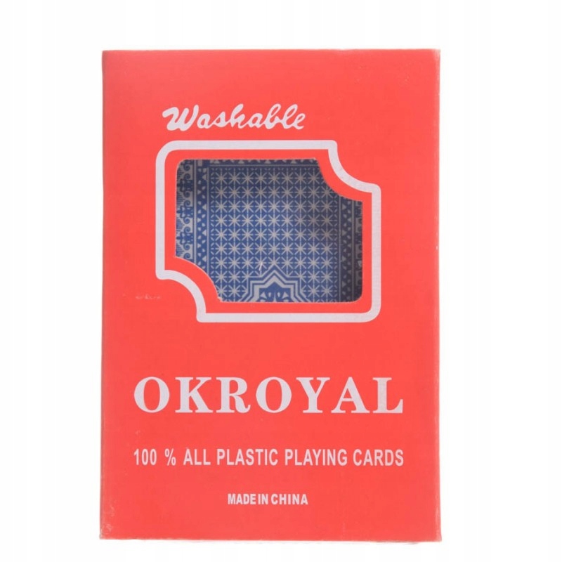 

Karty Do Gry 54 Karty Czerwone Niebieskie Plastik