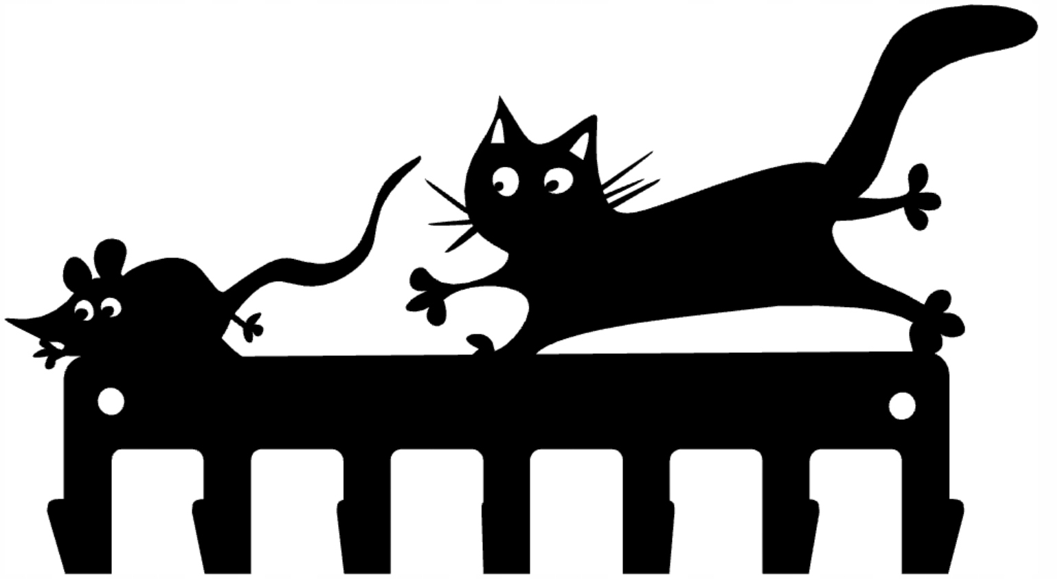 

Wieszak na klucz Kotek Goni Mysz