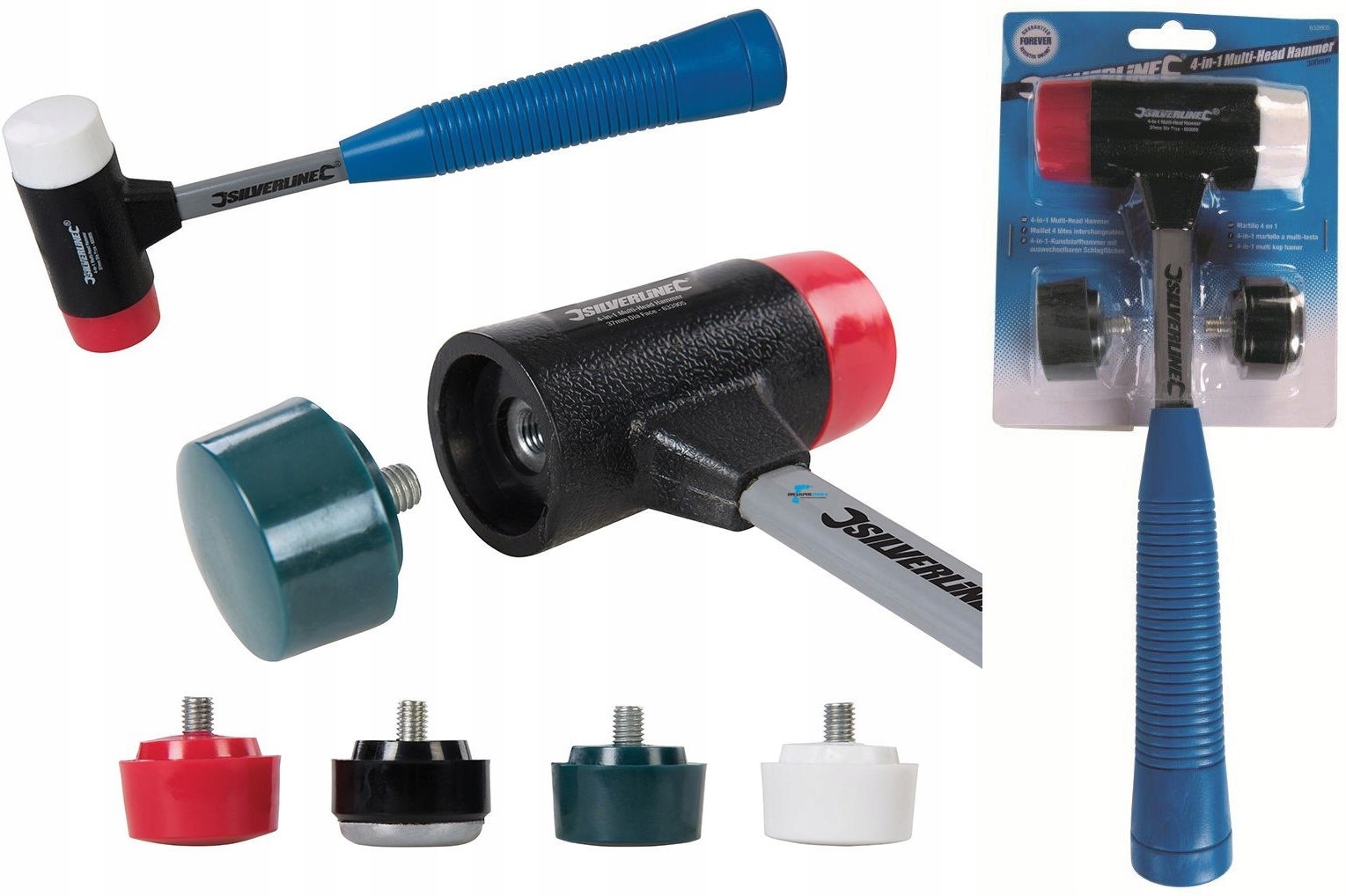 

Młotek Blacharski 4 Głowice Wymienne 35MM