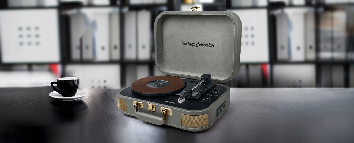 Gramofon Stereo Muse MT-201 BTG z Bluetooth i Portem USB Model MT-201 BTG