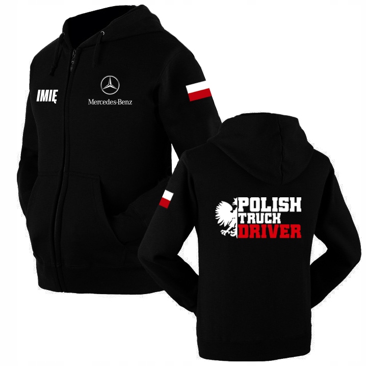 

Rozpinana Bluza Polish Driver Mercedes Imię