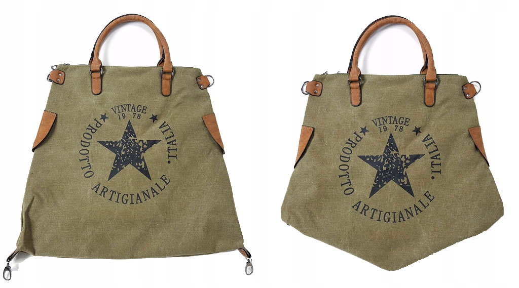 

Torebka Gwiazda Vintage Worek Shopper Bag Torba XL