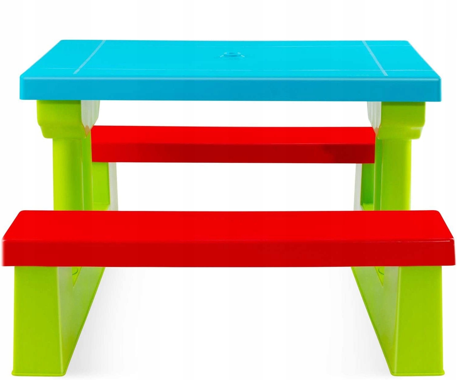 STOLIK OGRODOWY PIKNIKOWY DLA DZIECI Z PARASOLEM STÓŁ KRZESEŁKO ZESTAW ZIEL Kod producenta C0325-GREEN