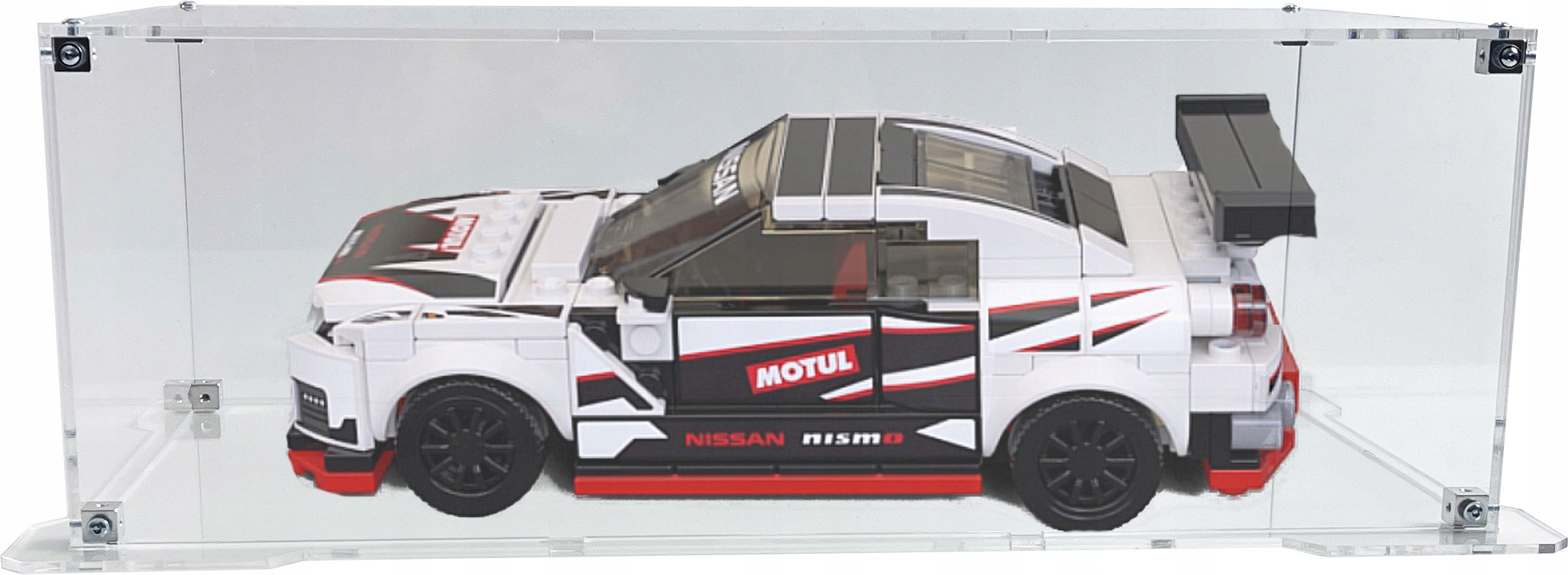 Vitrína s podstavcem Drewlandia pro sadu Lego 76896 Nissan Gt-r Nismo