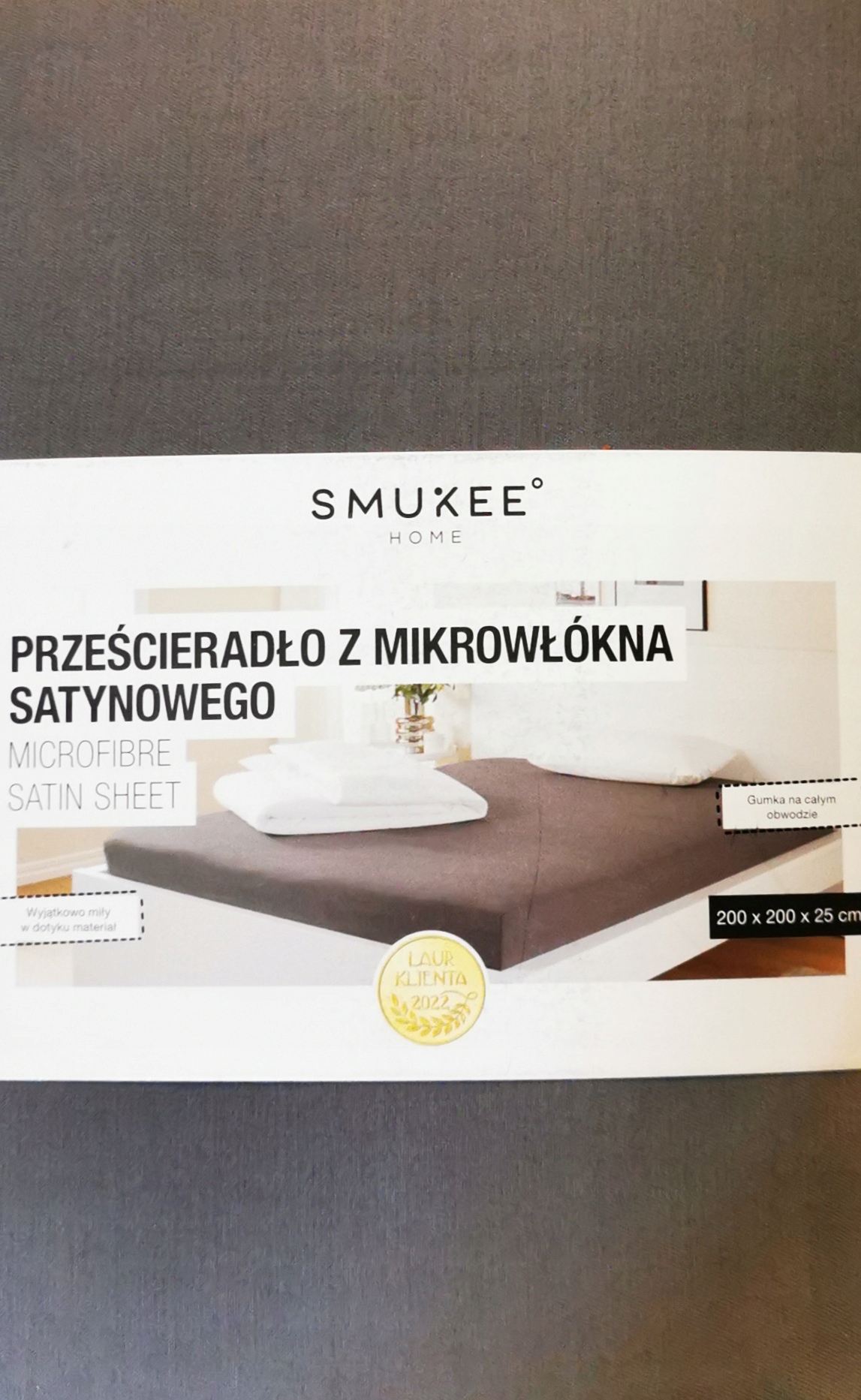 

Prześcieradło z gumką Smukee 200 x 200 cm