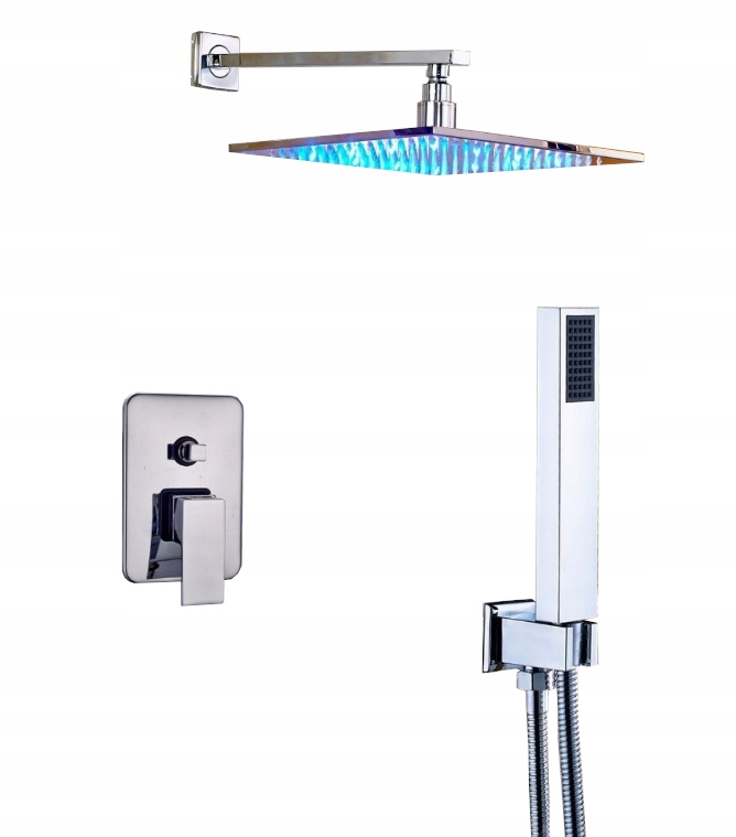 Podomietkový Set Dažďová Sprcha 25 CM Led Chróm