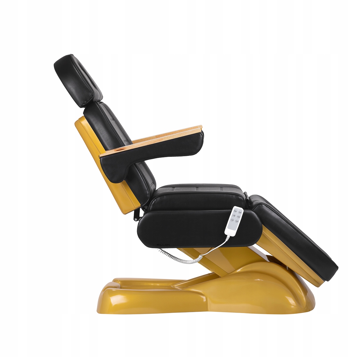 Elektrické kosmetické křeslo Sillon Lux 273b 3 motory zlato černé