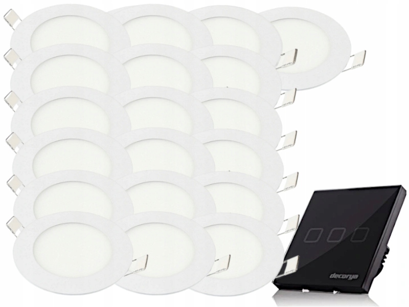 Sada svítidel Halogen Strop Led 3W 19x Vypínač