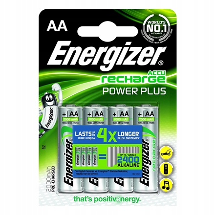 Energizer AA/HR6 2000 mAh Akumulator Accu Power Plus Ni-MH 4 szt.