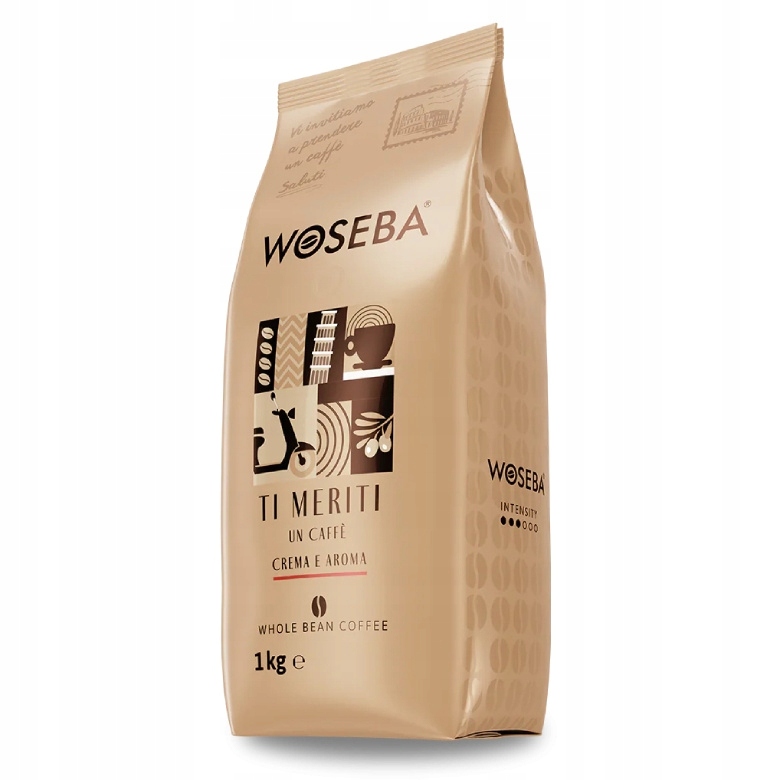 Kawa ziarnista Woseba Ti Meriti Un Caffe Crema E Aroma 2x1kg Torba