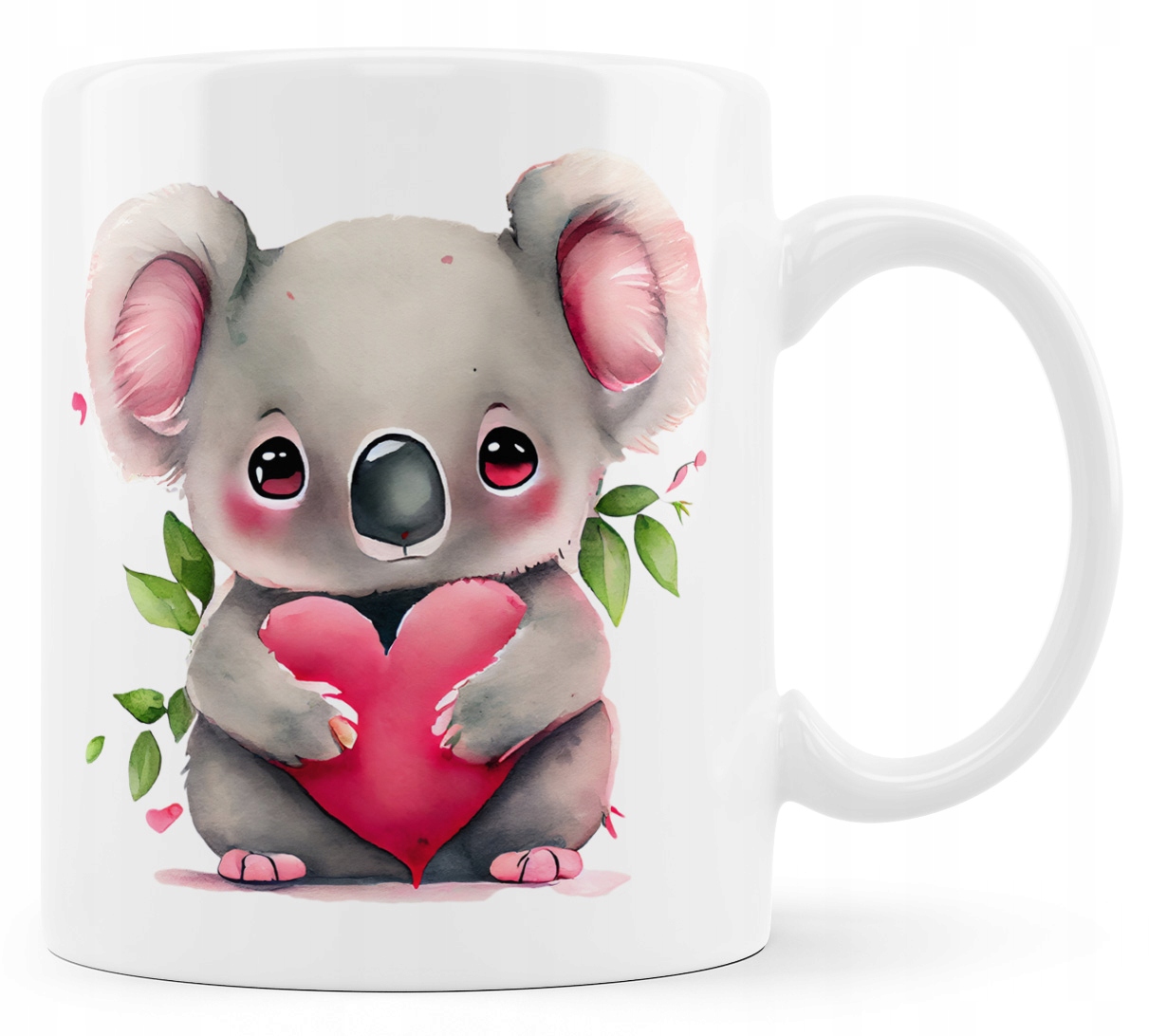 Kubek na Walentynki z koalą. Koala na Walentynki. Marka inna