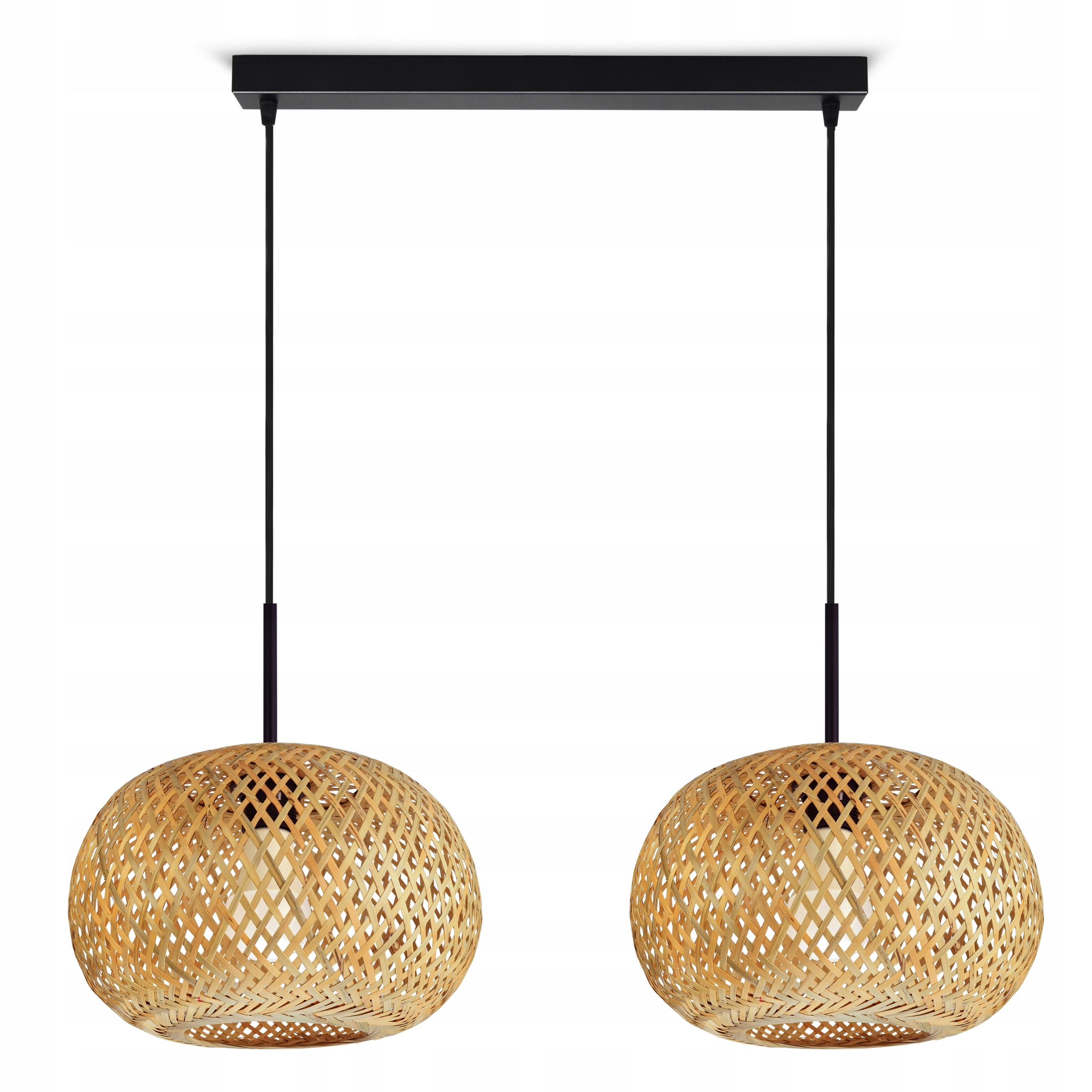 Závěsné Stropní Svítidlo Bambusové proutěné Boho Přírodní 580-BZ2 Led E27
