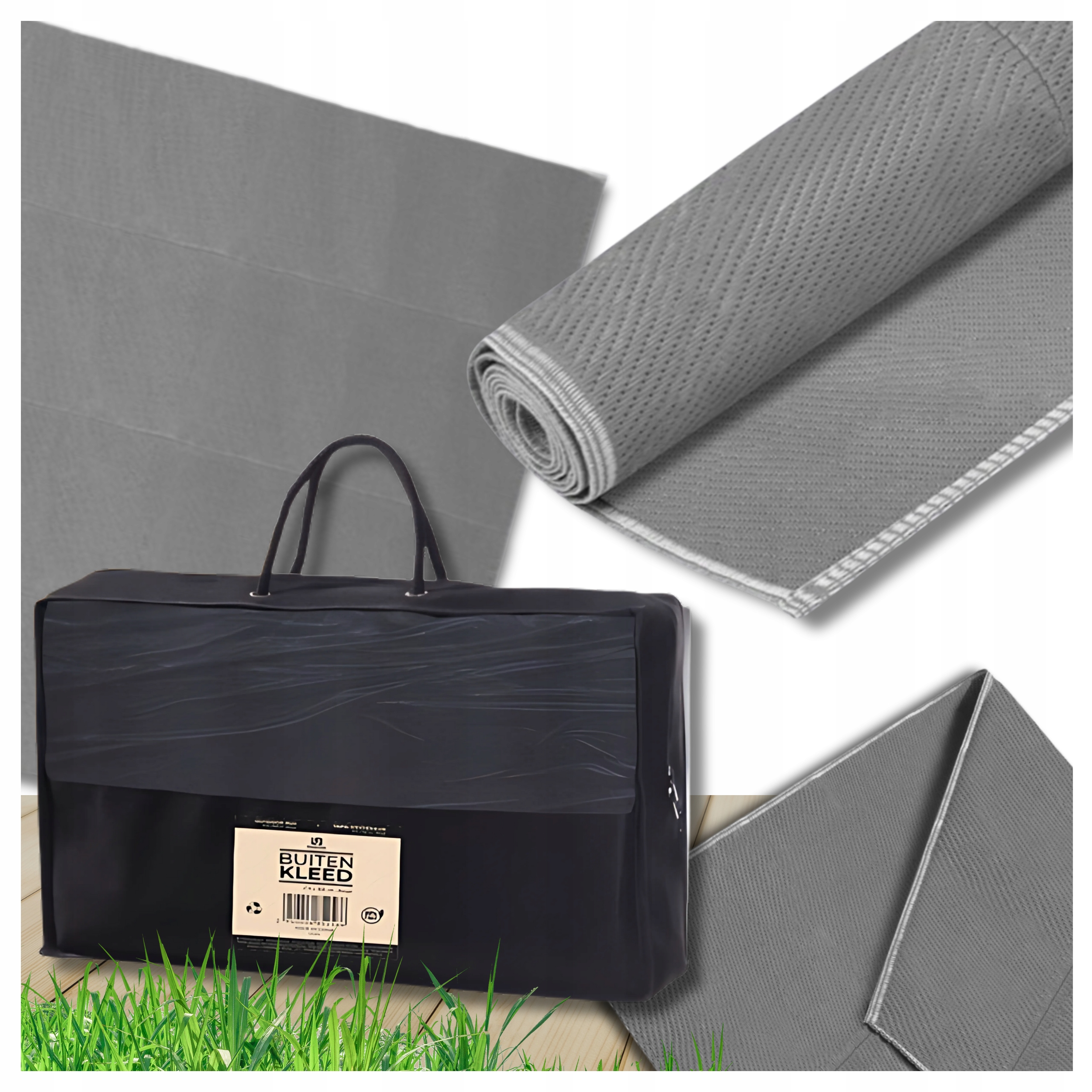 Dywan Zewnętrzny 183x290 cm Wodoodporny Tarasowy Mata Na Taras Balkon Ogród