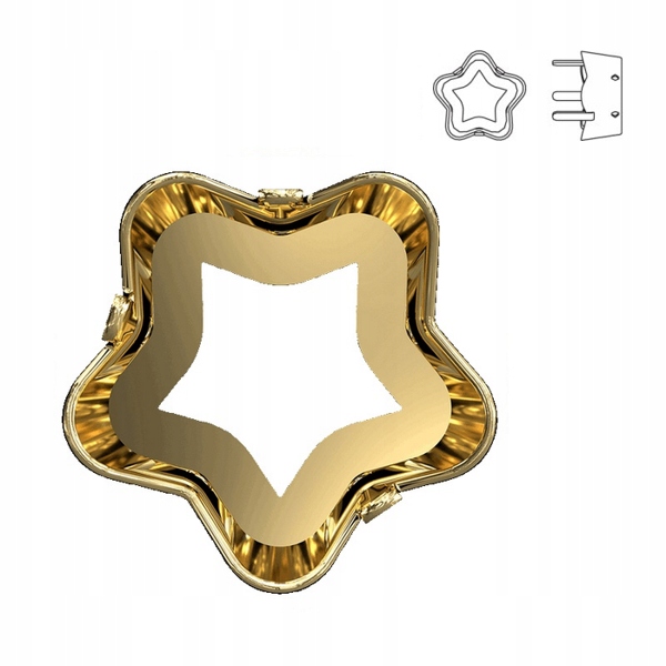 4744/S MM 10 Swarovski Flower Brass
