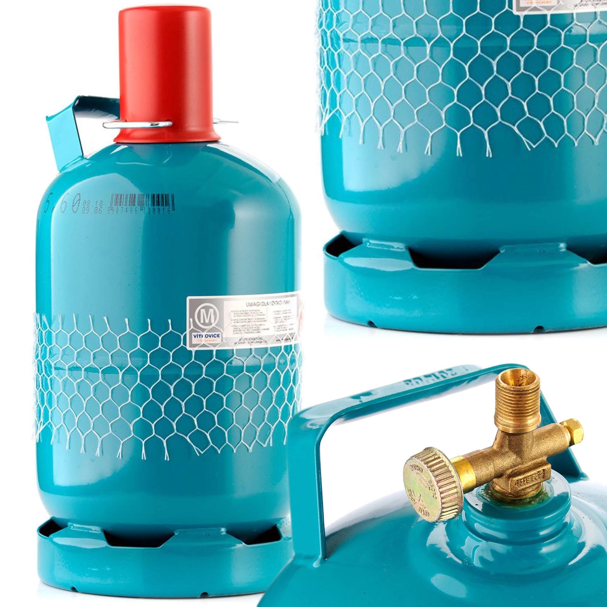 Turistická Plynová Láhev Propan-butan Nová 5 Kg