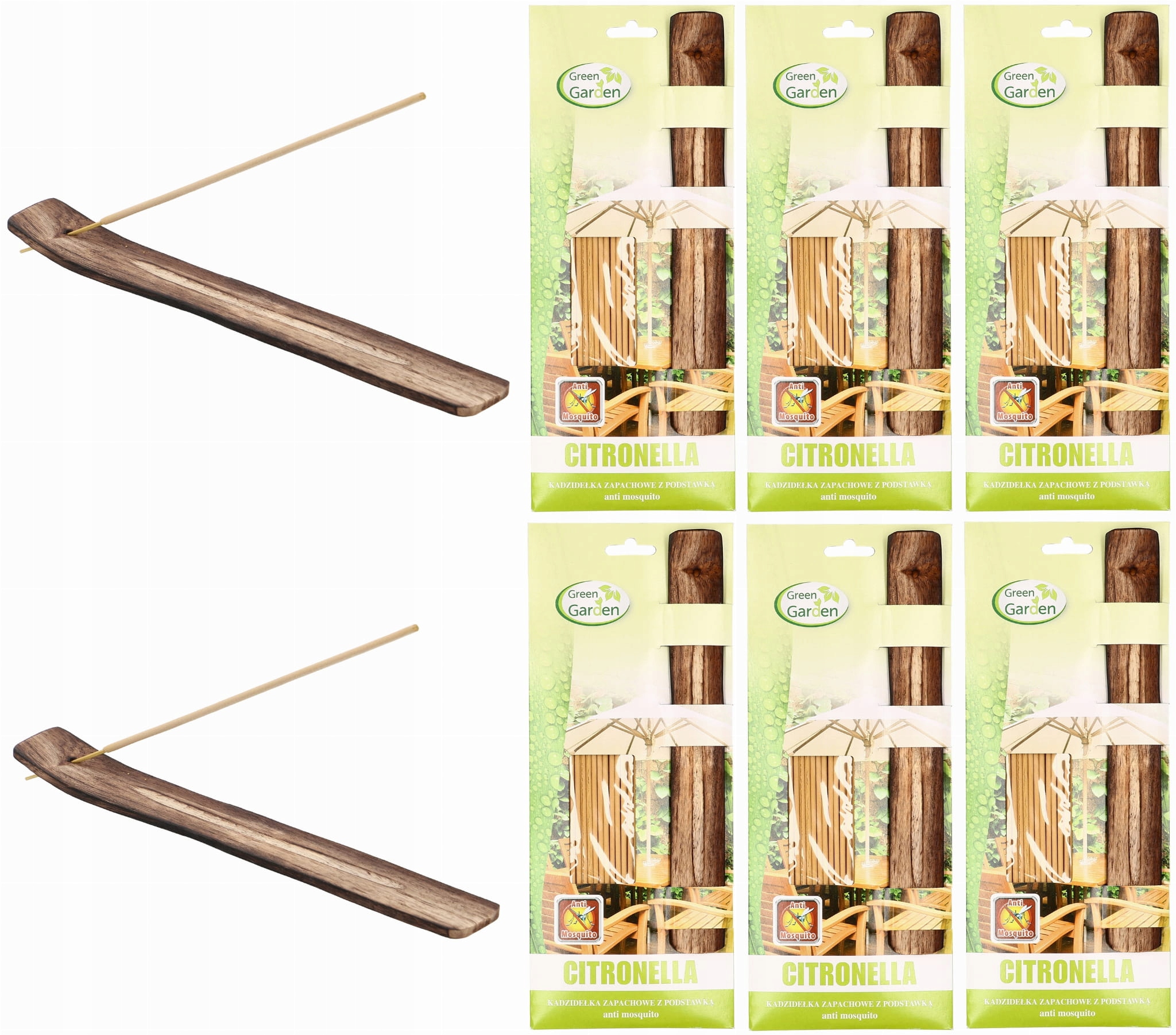 

Kadzidełka Na Komary Citronella 180 Szt +podstawki