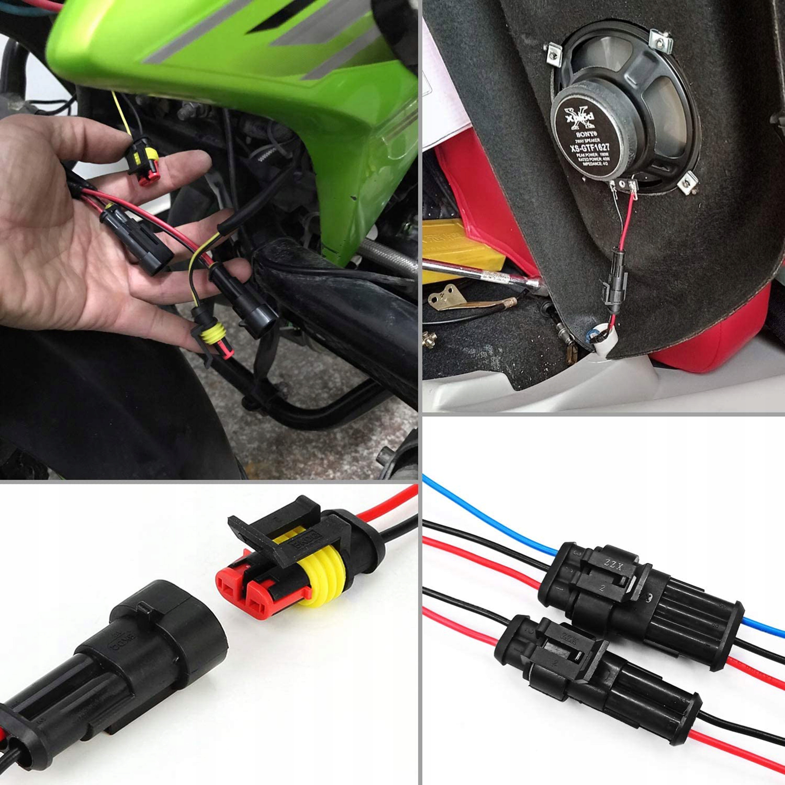 KOSTKA WTYK ZŁĄCZE HERMETYCZNE SUPERSEAL 2 PIN 1.5 Z KABLEM SAMOCHODOWE Producent części Vorfal