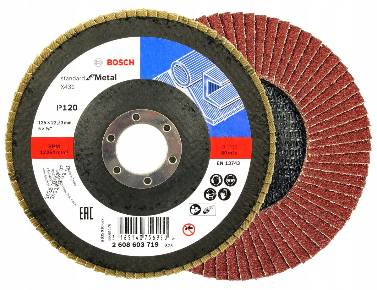 

Bosch Tarcza Listkowa 125mm GR.120 Do Metalu