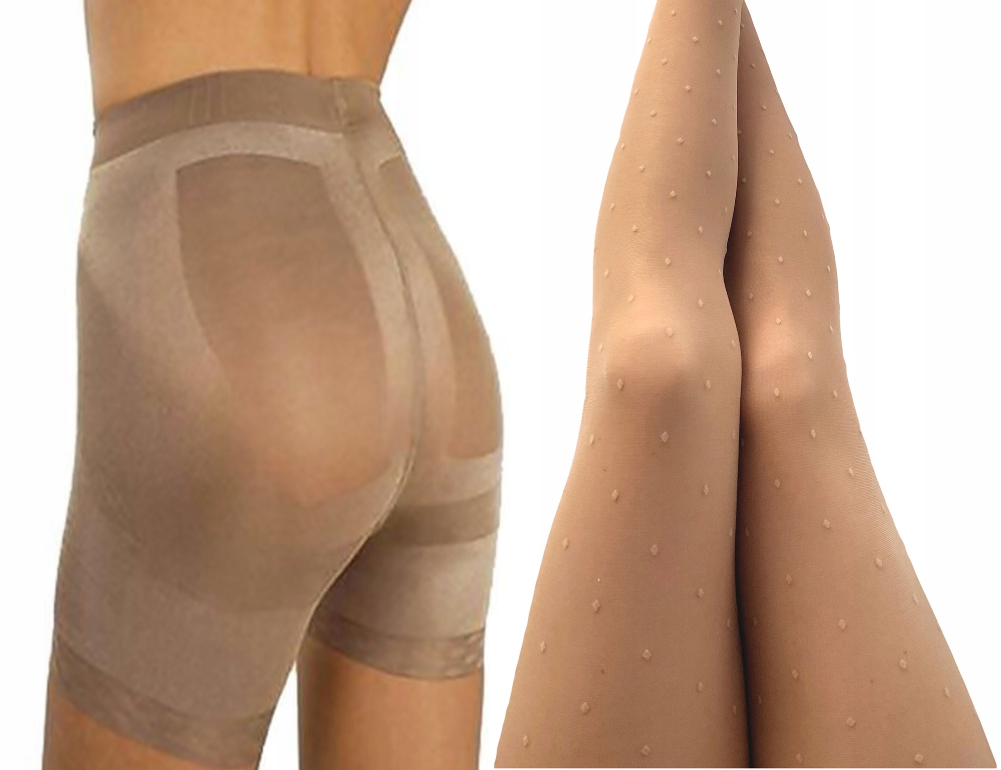 

Wyszczuplające Rajstopy Push-up Modelujące dots 4