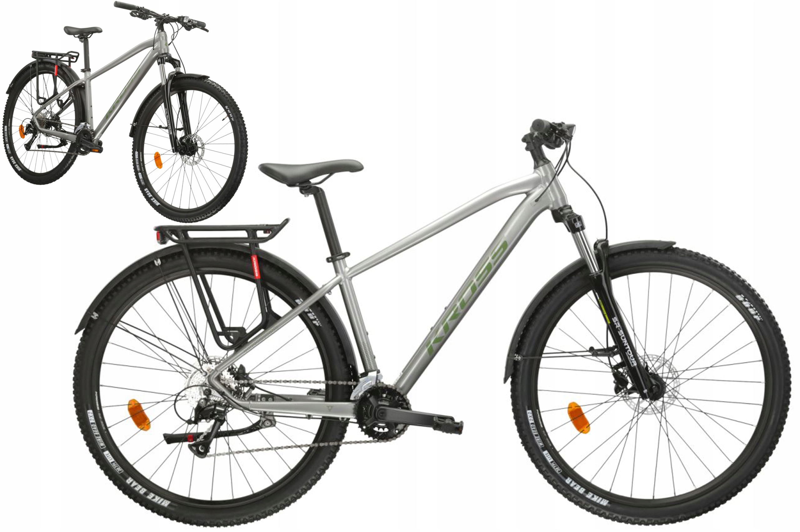 Rower Mtb 29" Kross Hexagon 4.0 Eq rama XXL 21" srebrny R25