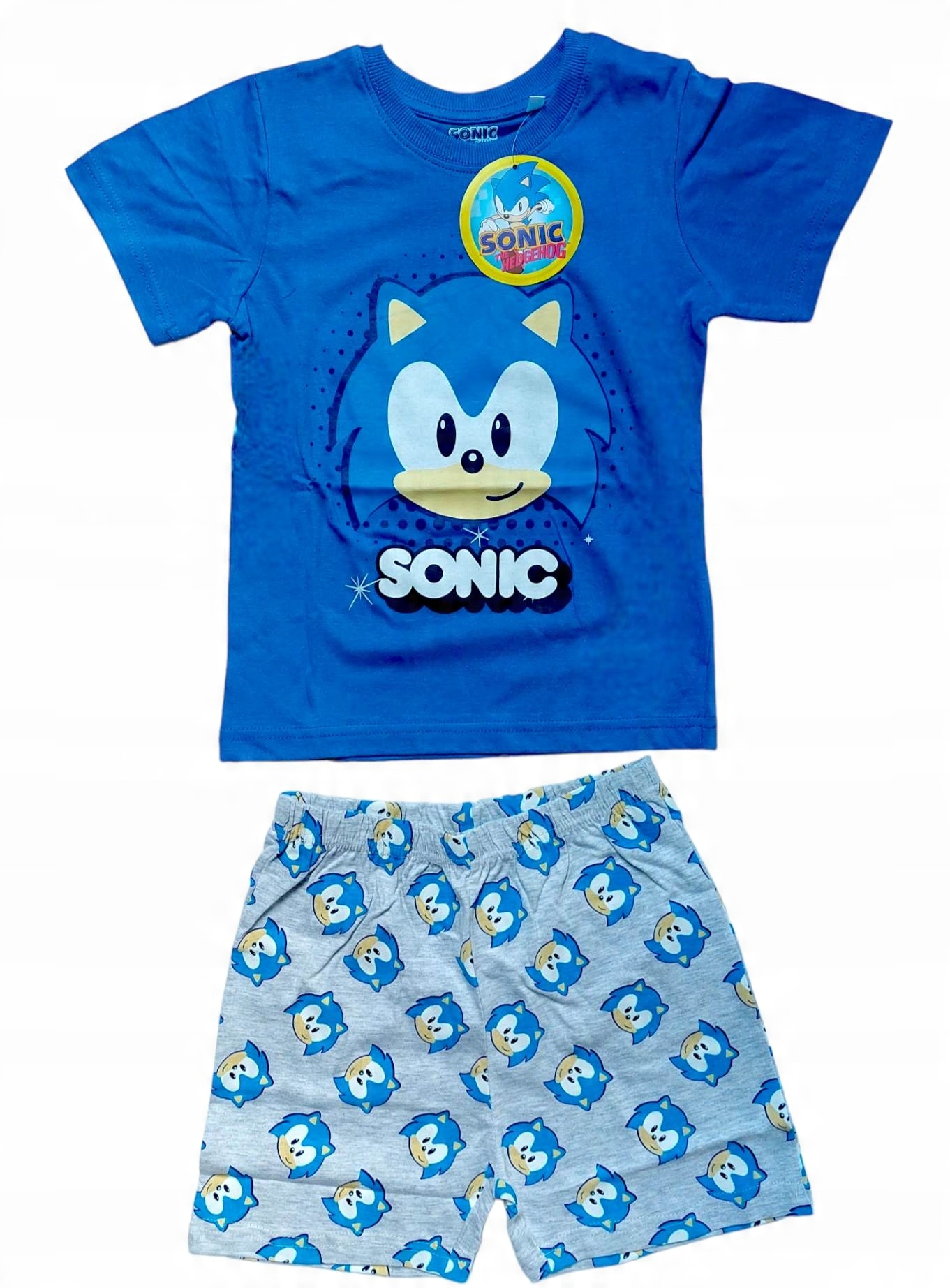 

Sonic Sonik piżama bluzka spodenki 116