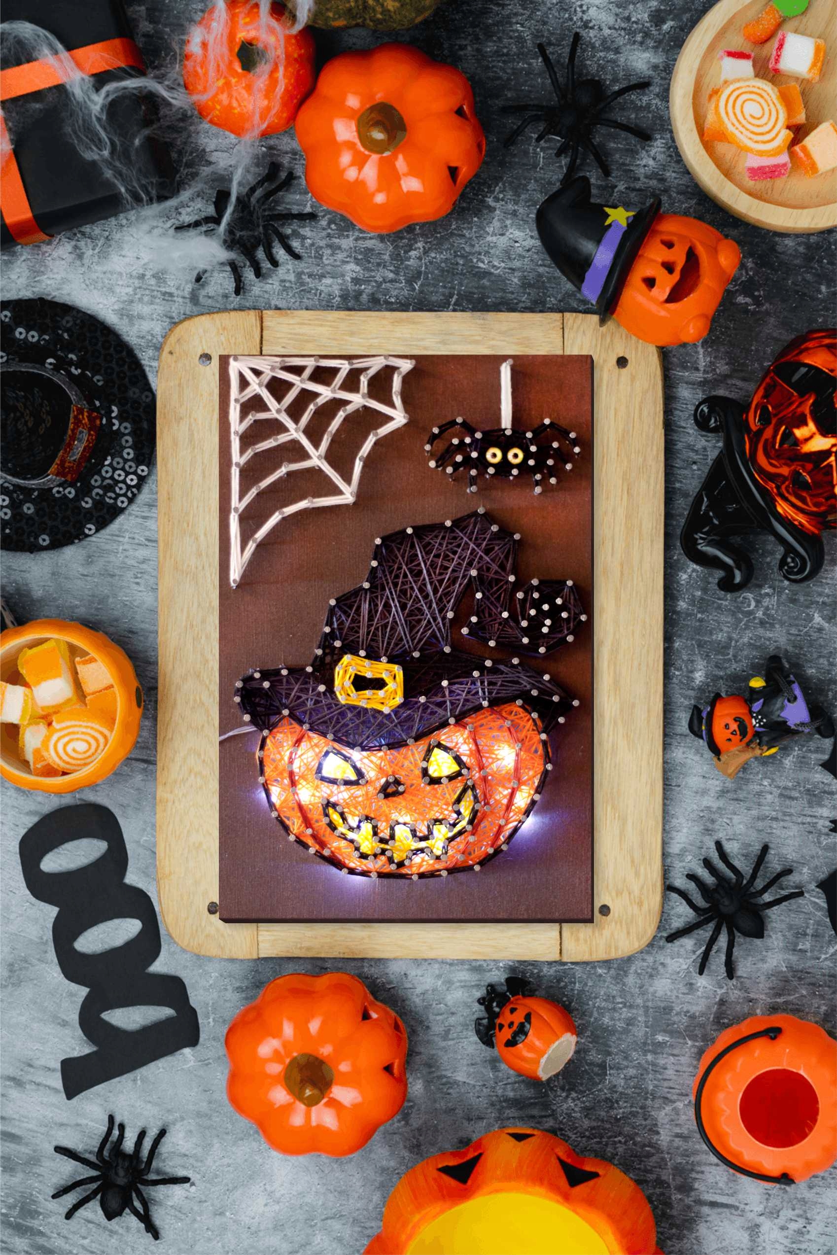 String Art Creativity Kit "Pumpkin" Diy kreativní