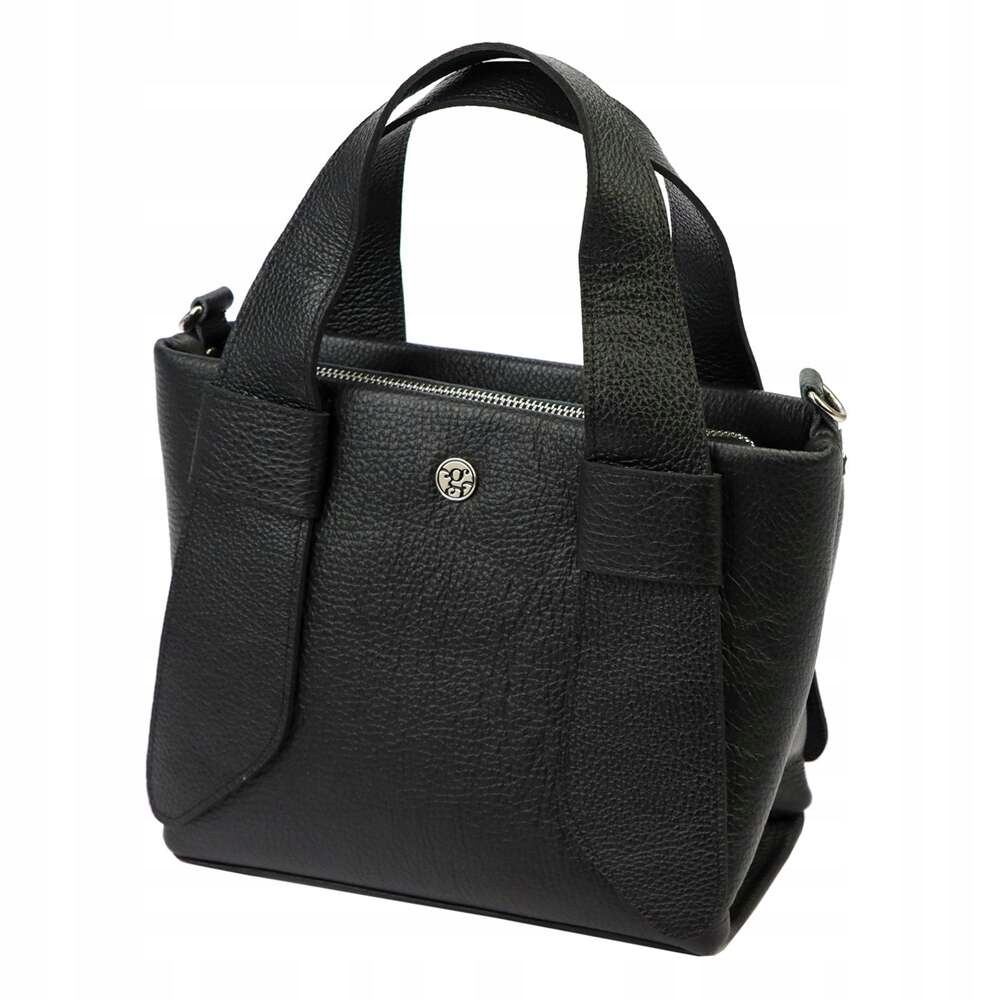 Dámská kožená kabelka Gregorio SA827 černá přes rameno a crossbody