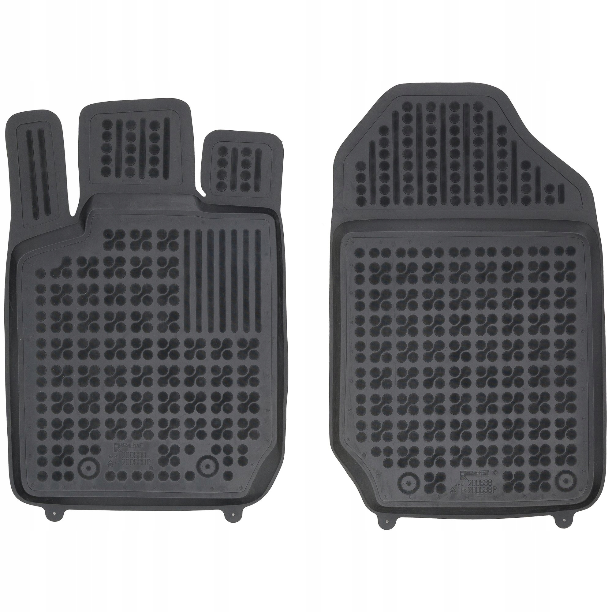 Gumové rohože Ford Ranger V 2015-2020 po facelifte, 4-miestne, 4-dverové