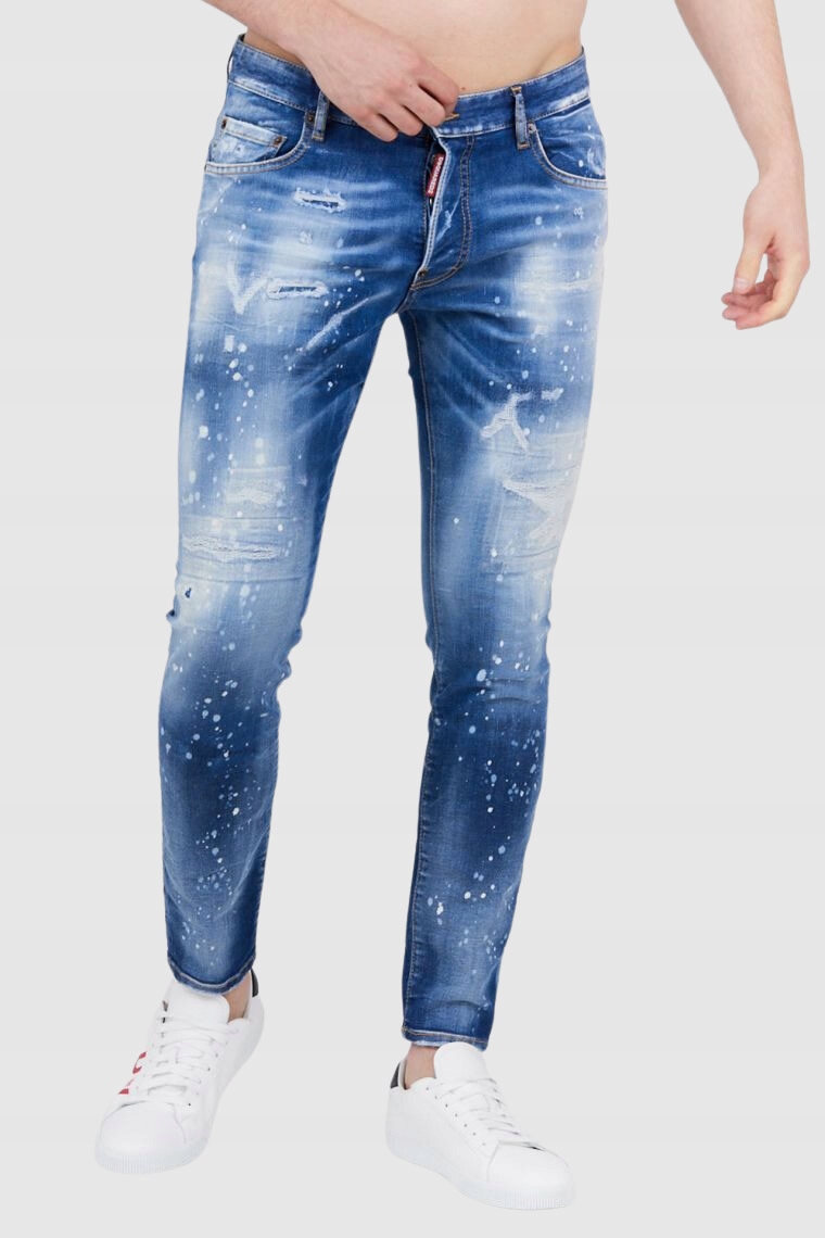 DSQUARED2 Niebieskie jeansy męskie twinky jean 48