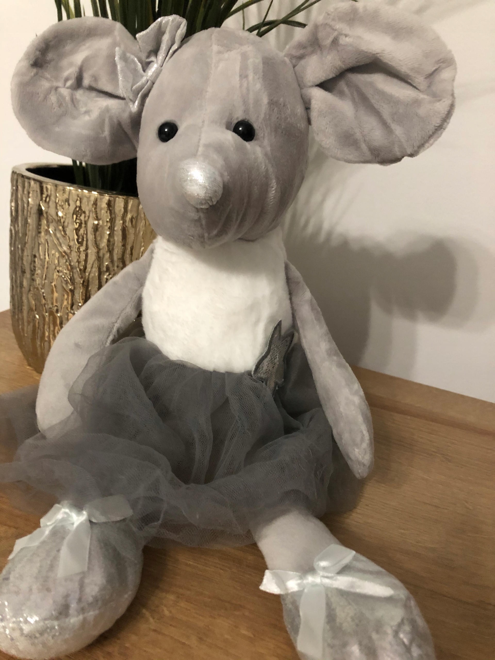 

Maskotka Pluszowa Myszka Baletnica Szara 40CM