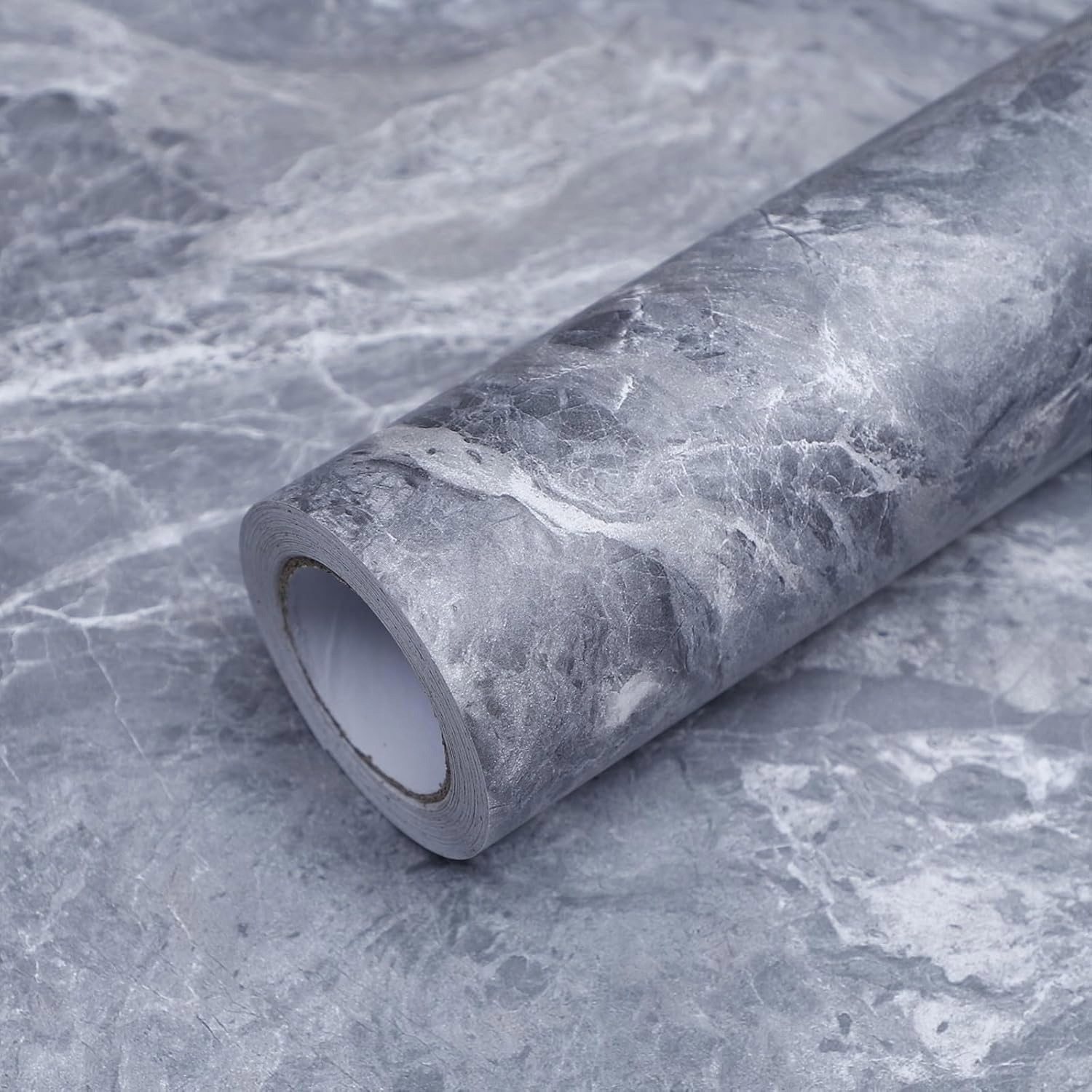 Tapeta Samolepicí Šedý Mramor 40x1000 Tmavě Šedý Granitový Efekt