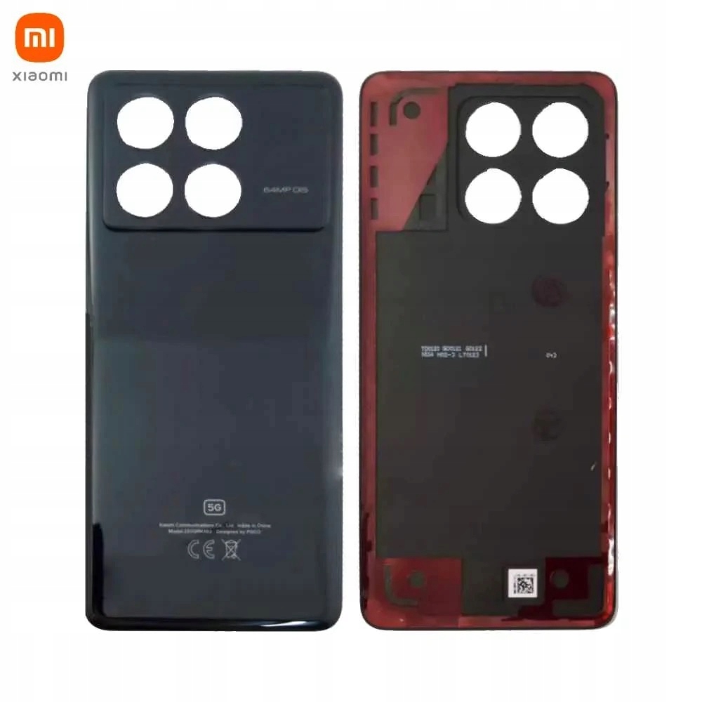 Klapka Baterii Xiaomi Poco X6 Pro Kolor Czarny