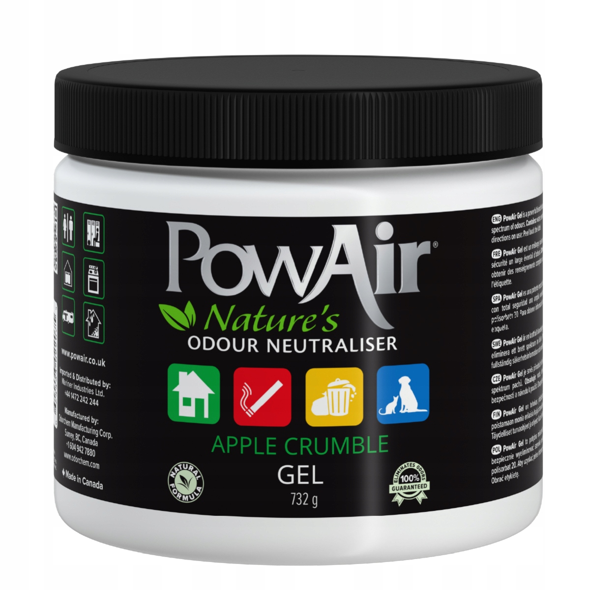 Levně Neutralizátor pachů PowAir gel Apple Crumble