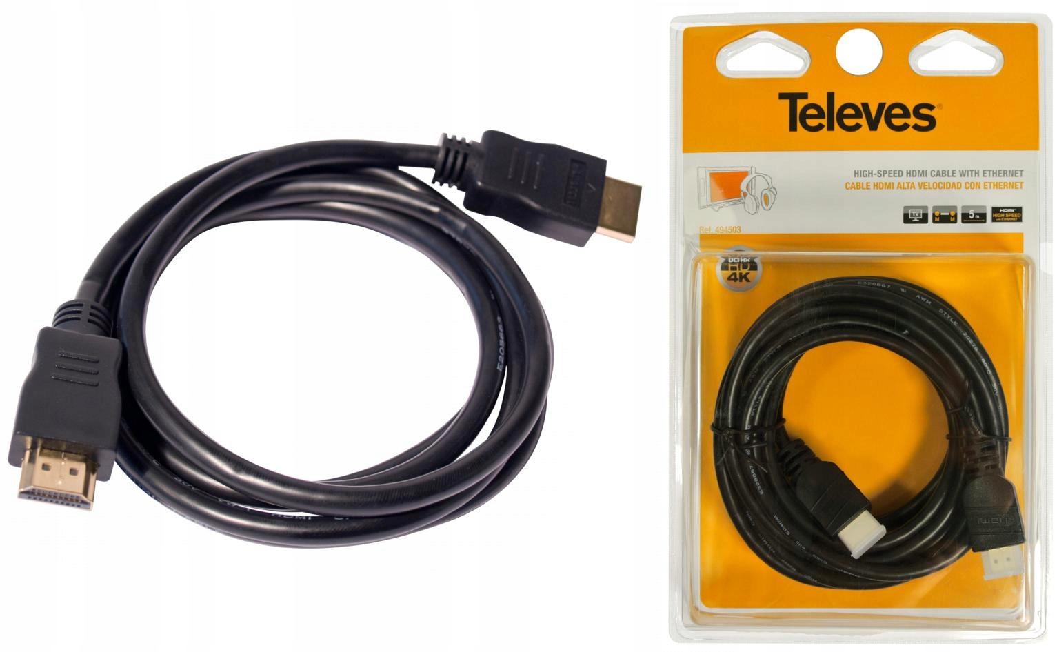 Kabel Hdmi 2.0 Televes ref. 494503 5m 4K