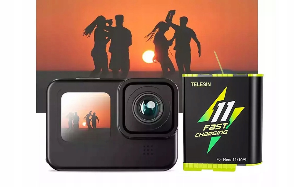 AKUMULATOR BATERIA TELESIN DLA KAMERY GOPRO 9 / 10 / 11 POJEMNOŚĆ 1750 MAH Stan opakowania oryginalne