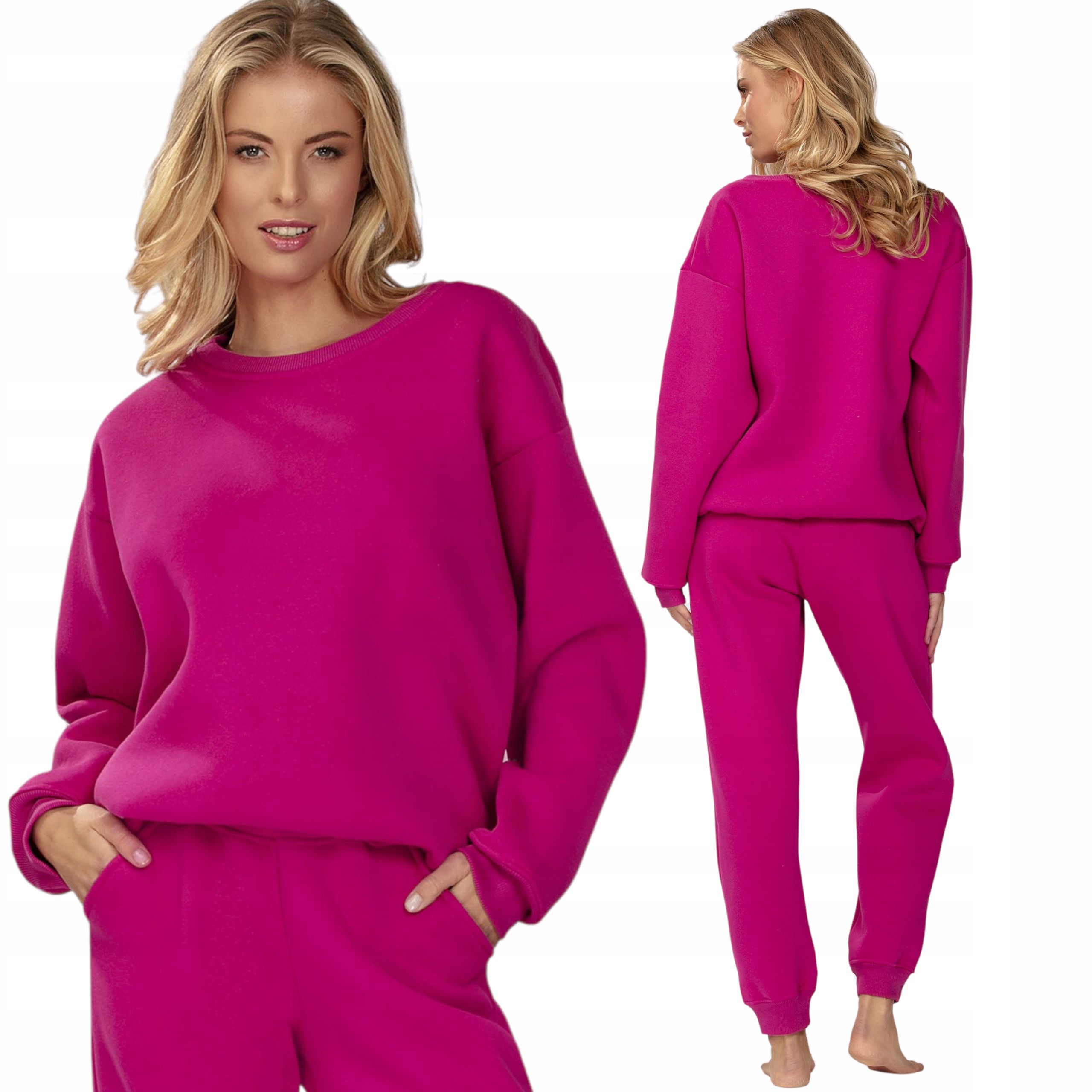 Dámské bavlněné tepláky Mikina Teplákové kalhoty Pohodlné Polské vel. M