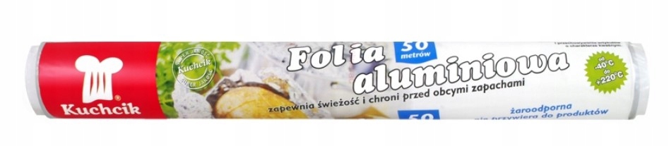 Folia aluminiowa do pieczenia KUCHCIK 28cm 50m Kod producenta 2315