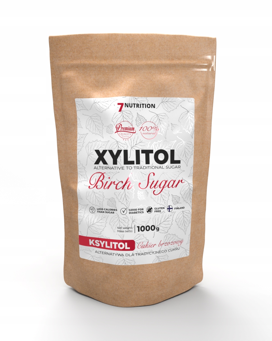 Levně 7NUTRITION Březový Xylitol 1kg Přírodní Xylitol