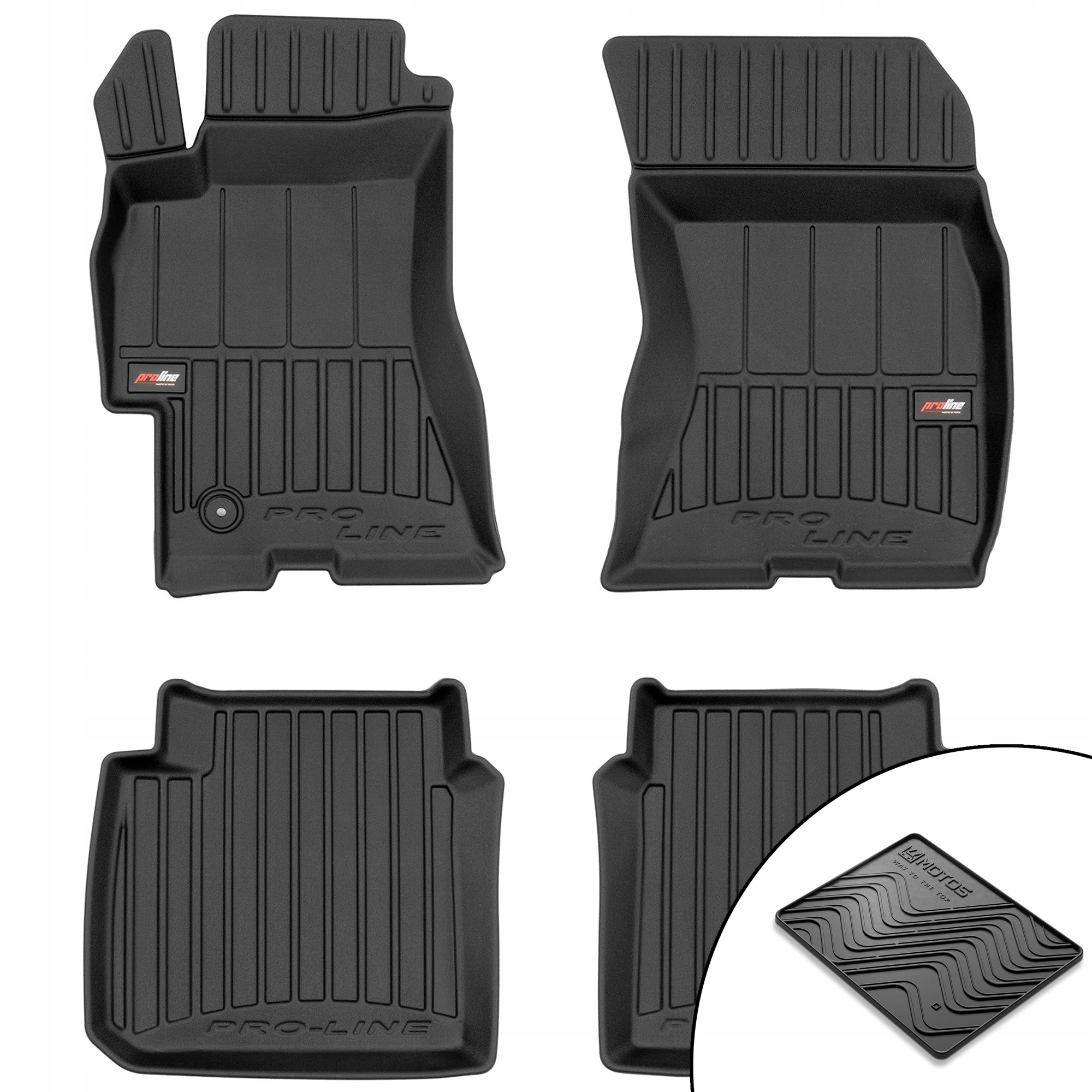 3D gumové koberce Subaru Outback III 2003-2009 podložka bonus