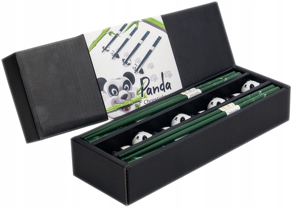

Zestaw Panda, pałeczki z podstawkami 22,5cm 4 pary