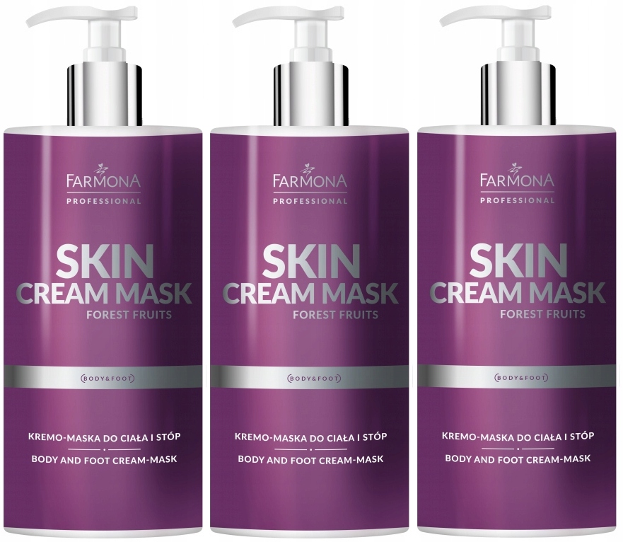 Skin Cream Mask Krémová maska na tělo a nohy 3x500 ml Ochrana před praskáním