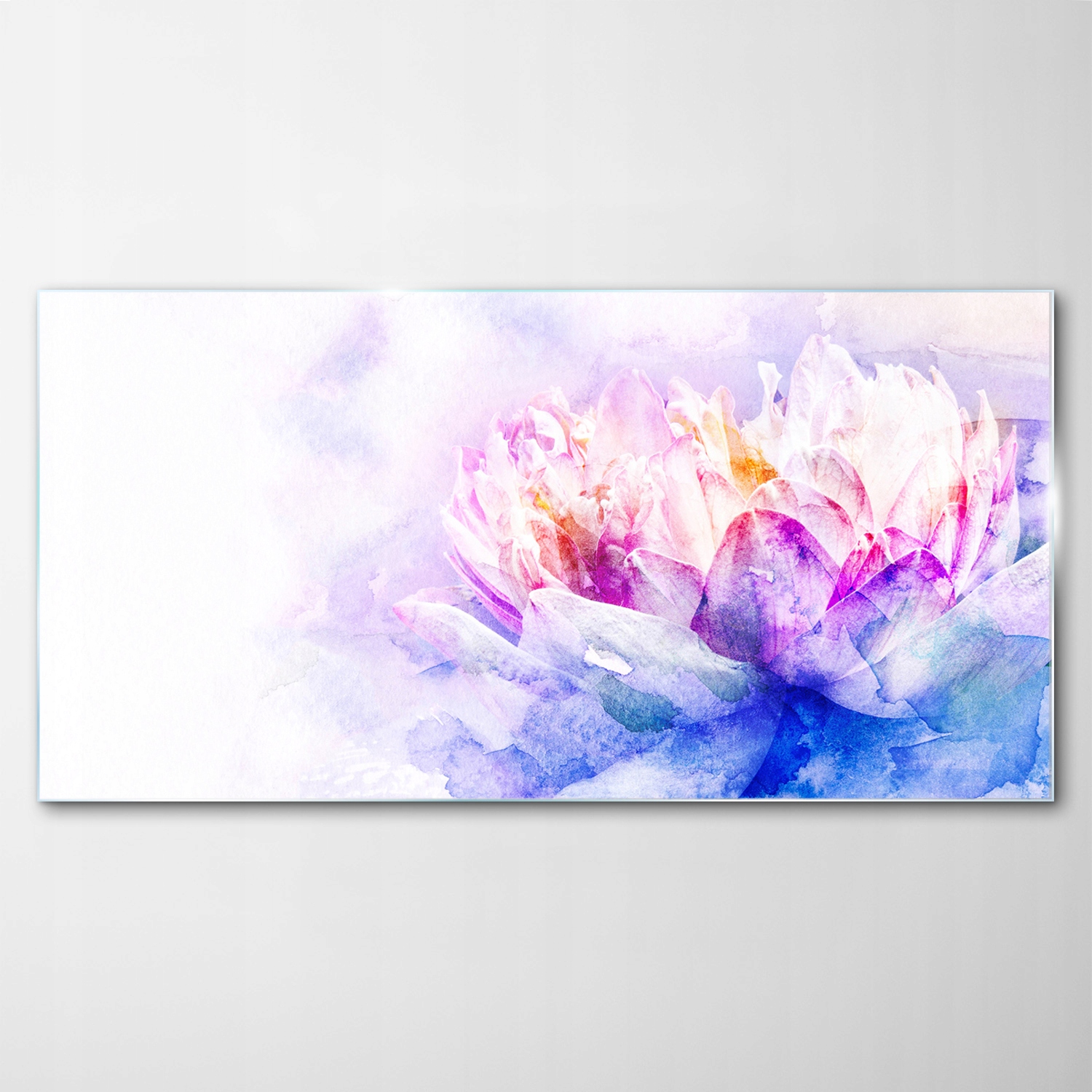 

Obraz Szklany Dekor Kwiaty Akwarele Sztuka 120x60