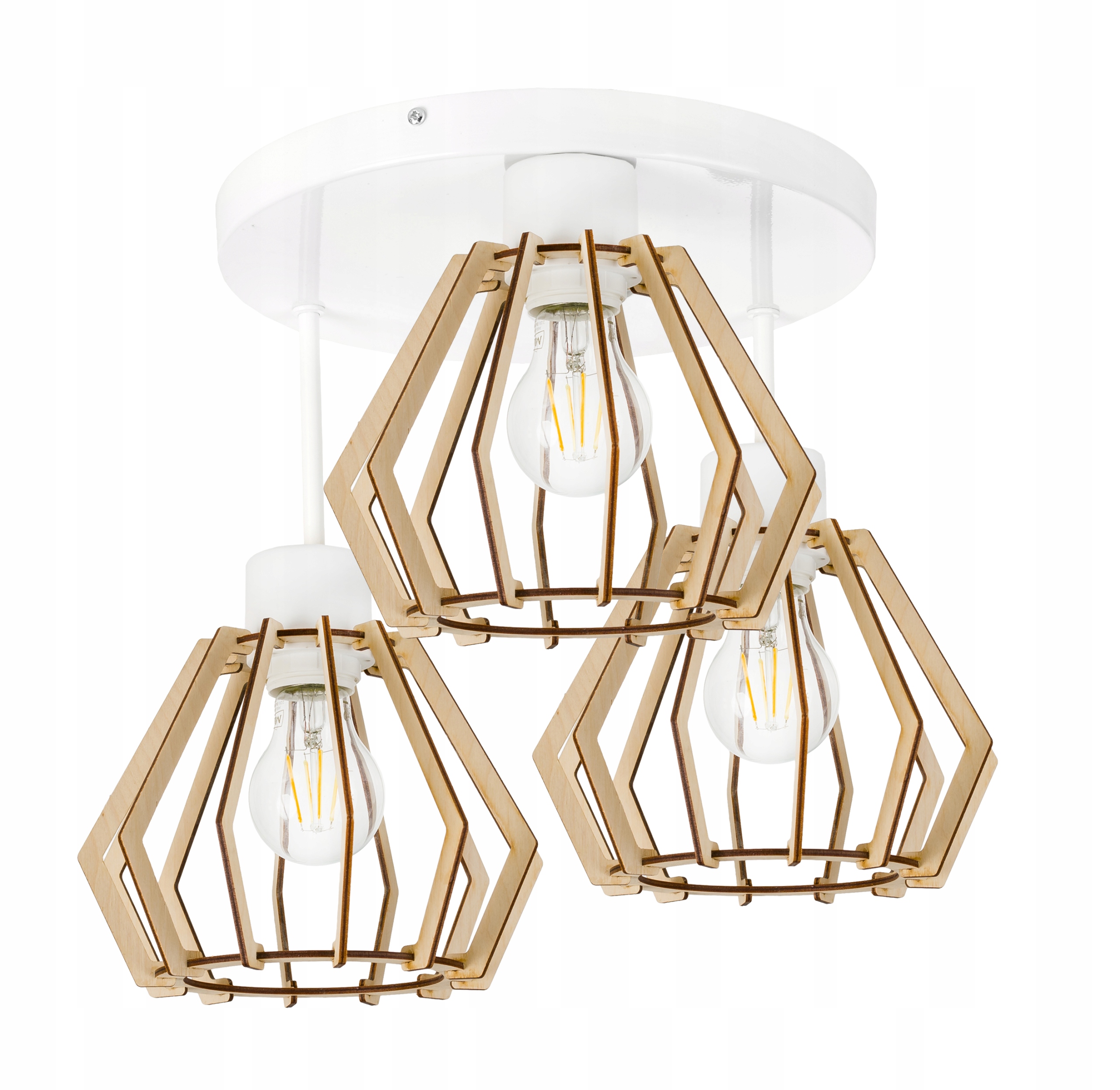 Lampa stropní svítidlo Stropní Lustr pevný loft Dřevo